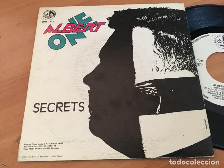 Discos de vinilo: ALBERT ONE (ANOTHER VERSION) SINGLE ESPA&Ntilde;A 1987 (EPI13) - Foto 3