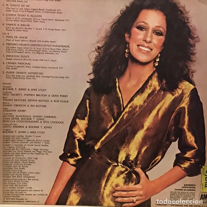 Discos de vinilo: LP argentino de Rita Coolidge a&ntilde;o 1979 - Foto 2