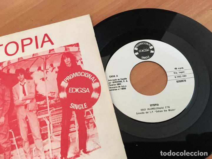 Discos de vinilo: UTOPIA (SOLO) SINGLE ESPA&Ntilde;A 1981 PROMO (EPI13) - Foto 2