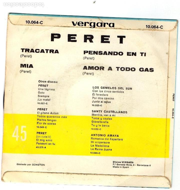 Discos de vinilo: PERET - TRACATRA - MAS 3 EP.S - Foto 2