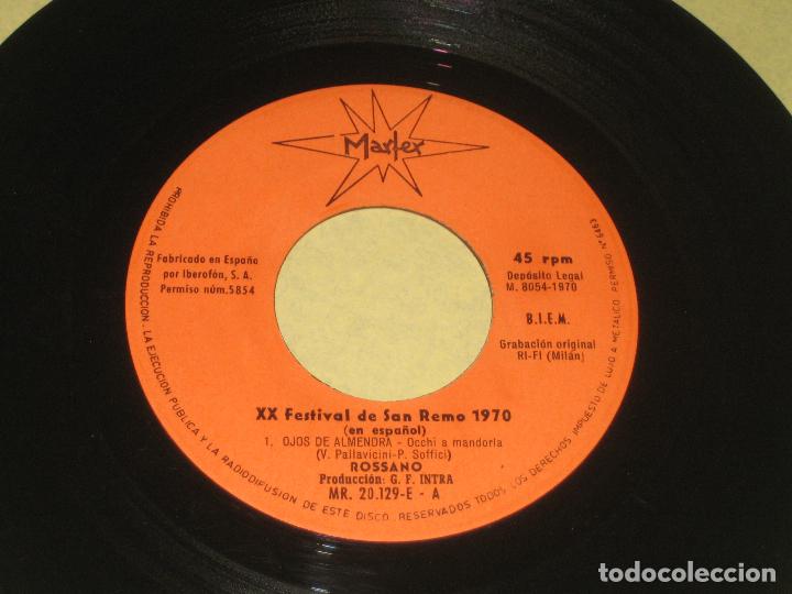 Discos de vinilo: ROSSANO - EP - SAN REMO 1970