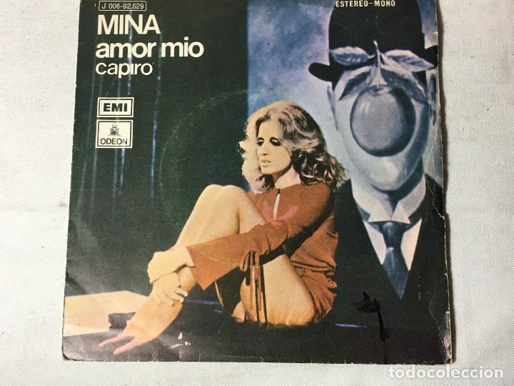 Disques de vinyle: DISCO SINGLE mina amor m&iacute;o