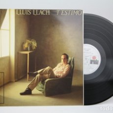 Discos de vinilo: DISCO LP DE VINILO - LLUIS LLACH / T' ESTIMO - ENCARTE CON LETRAS - ARIOLA - AÑO 1984