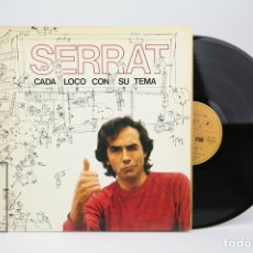 Discos de vinilo: DISCO LP DE VINILO - JOAN MANUEL SERRAT / CADA LOCO CON SU TEMA - ENCARTE CON LETRAS - ARIOLA, 1983
