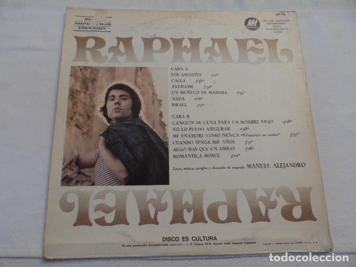 Discos de vinilo: RAPHAEL - ALGO MAS... (ARGENTINA 1971) - Foto 2