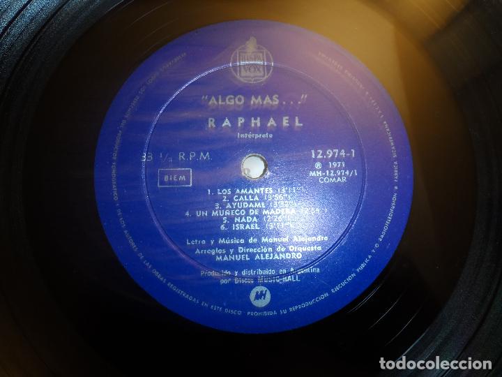 Discos de vinilo: RAPHAEL - ALGO MAS... (ARGENTINA 1971) - Foto 3