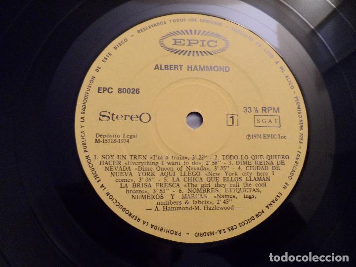 Discos de vinilo: ALBERT HAMMOND - S/T (SPAIN 1974) - Foto 3