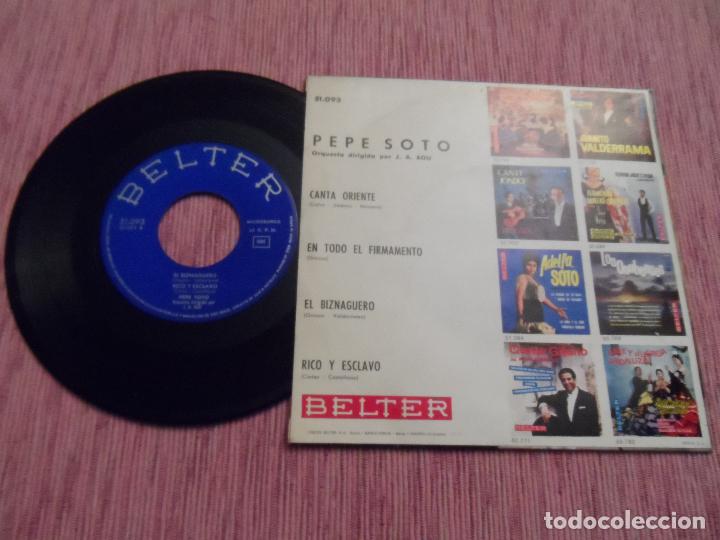 Discos de vinilo: PEPE SOTO - CANTA ORIENTE +3 - Foto 2
