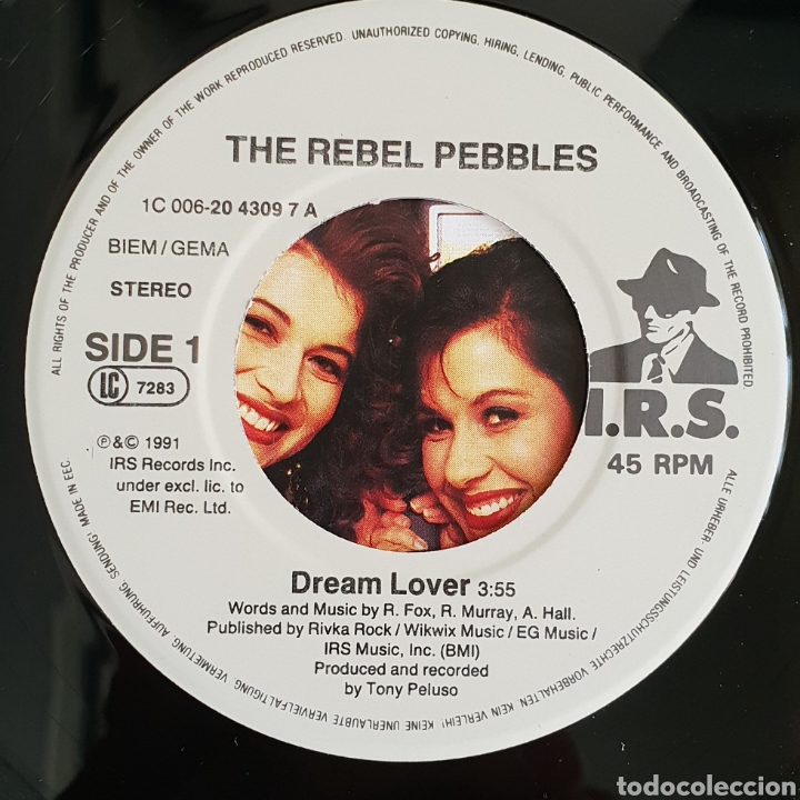 Discos de vinilo: Single The rebel pebbles Dream lover - Foto 2