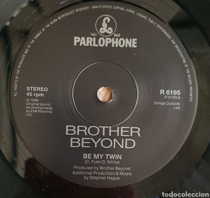 Discos de vinilo: Single Brother beyond Be my twin - Foto 2