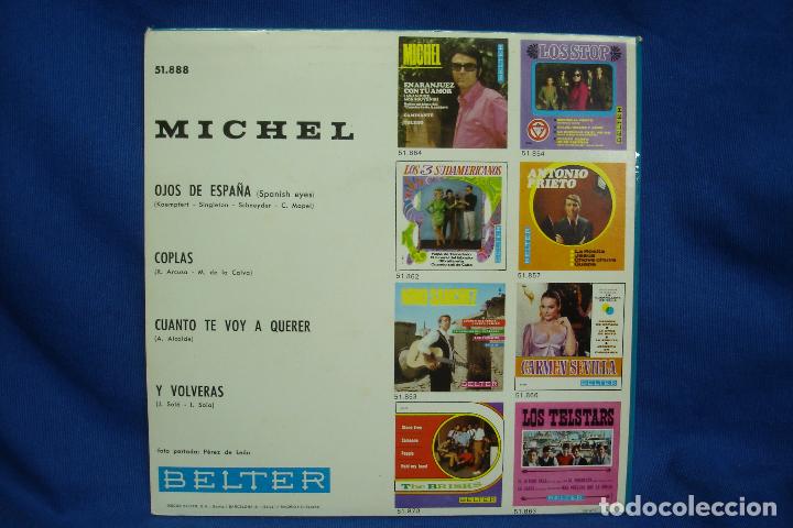 Discos de vinilo: MICHEL - COPLAS + 3 - BELTER 1968 - IMPECABLE - Foto 2