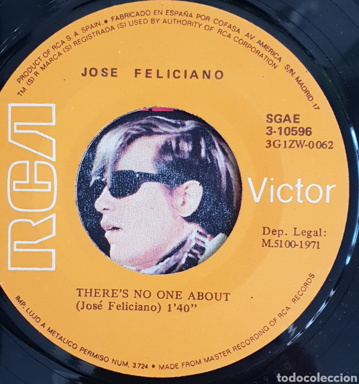 Discos de vinilo: Single Jos&eacute; Feliciano Que ser&aacute; - Foto 2
