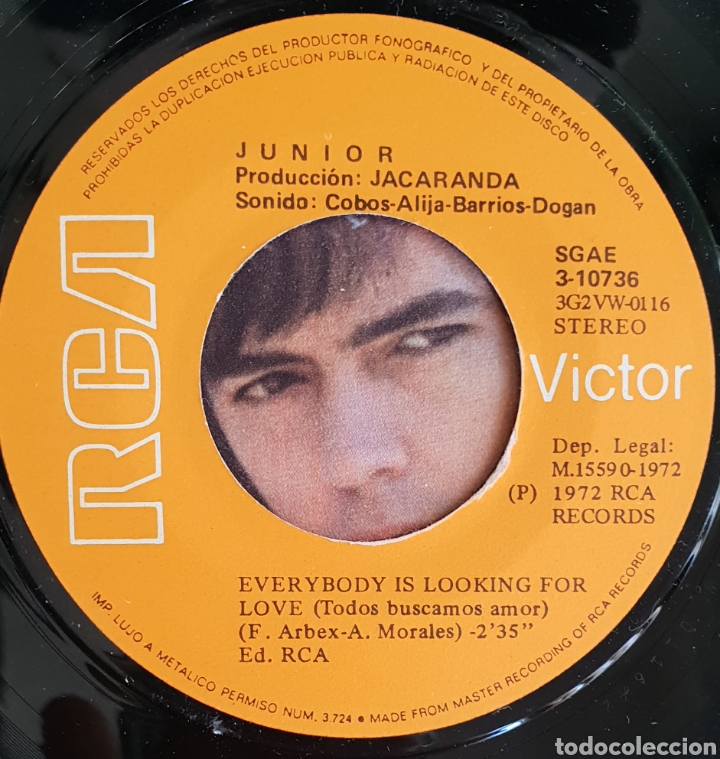 Discos de vinilo: Single Junior RCA - Foto 2