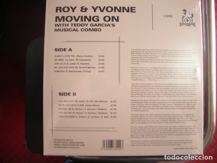 Discos de vinilo: ROY & YVONNE- MOVING ON. LP PRECINTADO - Foto 2