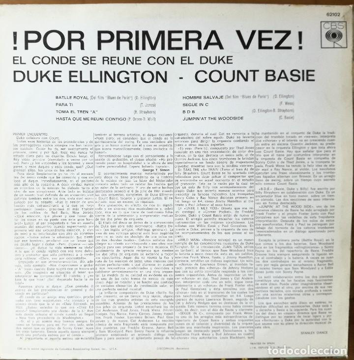 Discos de vinilo: Duke Ellington And Count Basie ?- First Time! -Lp 1967 Impecable!!!! - Foto 2