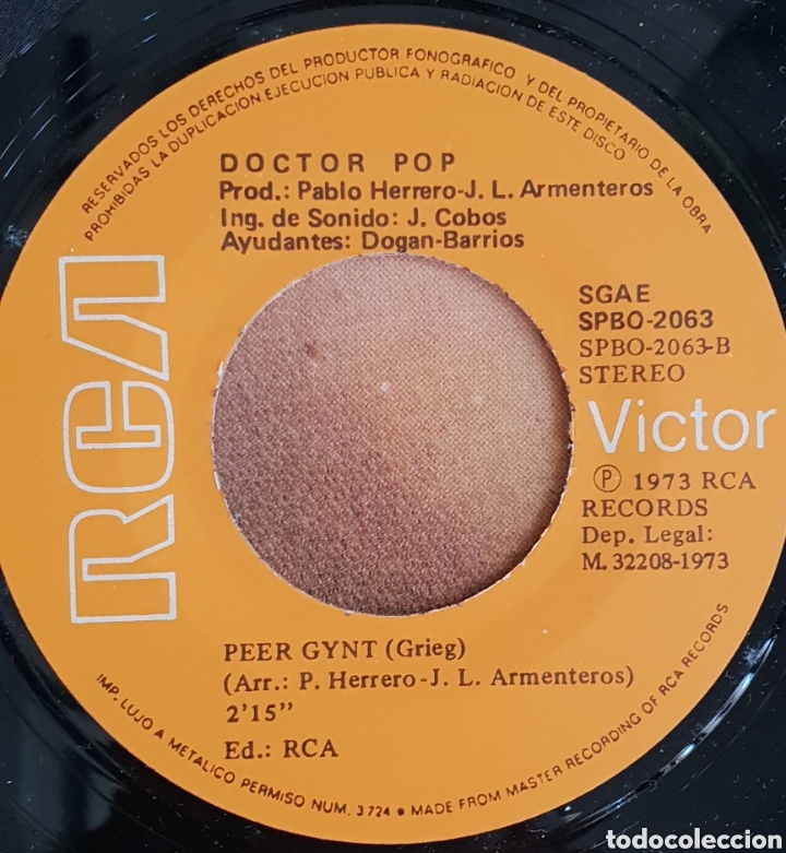 Discos de vinilo: Single Doctor Pop Temthations - Foto 3