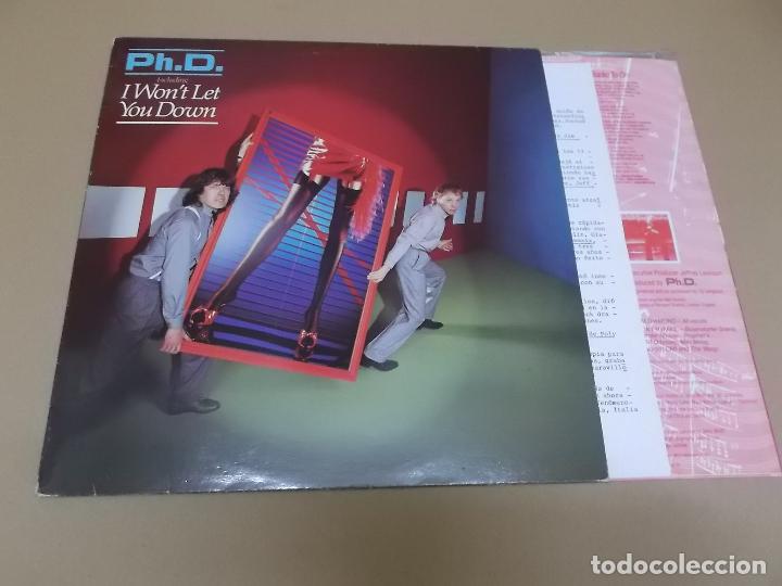 Discos de vinilo: P.H. D. (LP) I WON'T LET YOU DOWN A&Ntilde;O 1981 - EDICION ALEMANA - ENCARTE INTERIOR CON LETRAS + HOJA PR