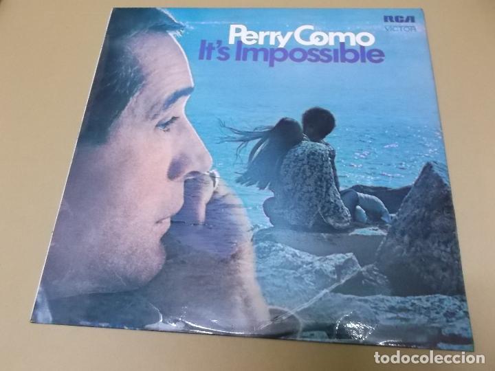 Discos de vinilo: PERRY COMO (LP) IT&rsquo;S IMPOSSIBLE A&Ntilde;O 1971 &ndash; EDICION U.K. - Foto 1