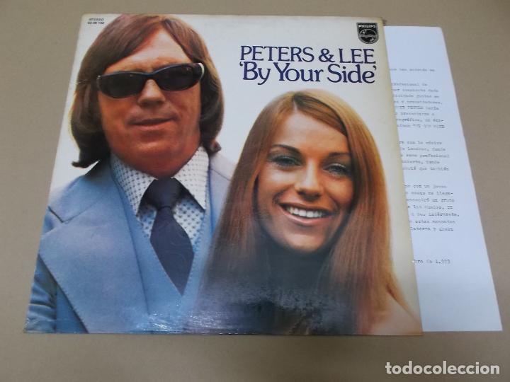 Discos de vinilo: PETERS & LEE (LP) BY YOUR SIDE A&Ntilde;O 1974 &ndash; CON HOJA PROMOCIONAL