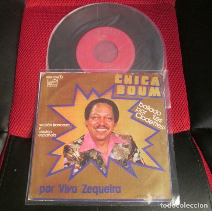 Disques de vinyle: VIVA ZEQUEIRA - CHICA BOUM VERSION FRANCESA Y ESPA&Ntilde;OLA LES CLODETTES -SINGLE- ZAFIRO 1976- N MINT