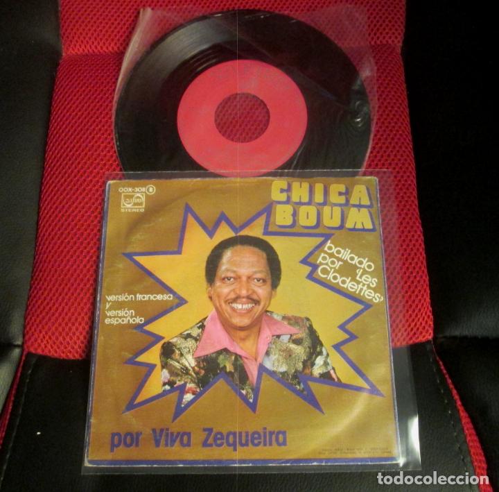 Disques de vinyle: VIVA ZEQUEIRA - CHICA BOUM VERSION FRANCESA Y ESPA&Ntilde;OLA LES CLODETTES -SINGLE- ZAFIRO 1976 OOX-308