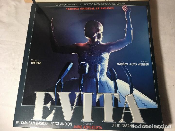 Discos de vinilo: DISCO LP CARPETA DOBLE EVITA - Foto 1