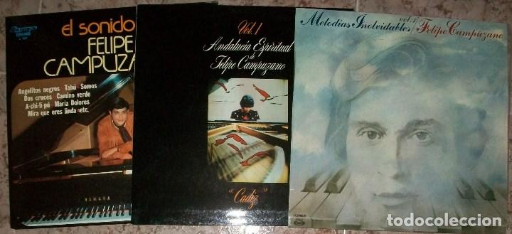 Discos de vinilo: Discos (Felipe Campuzano  3 discos) - Foto 1