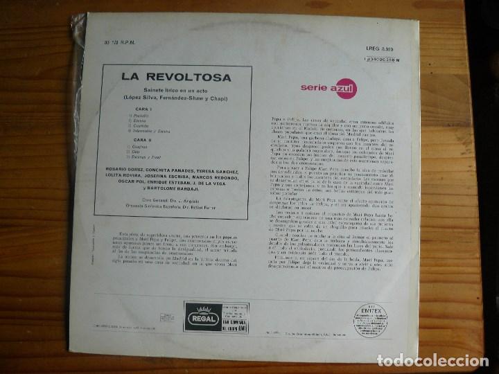 Discos de vinilo: Zarzuela: La revoltosa - Foto 2