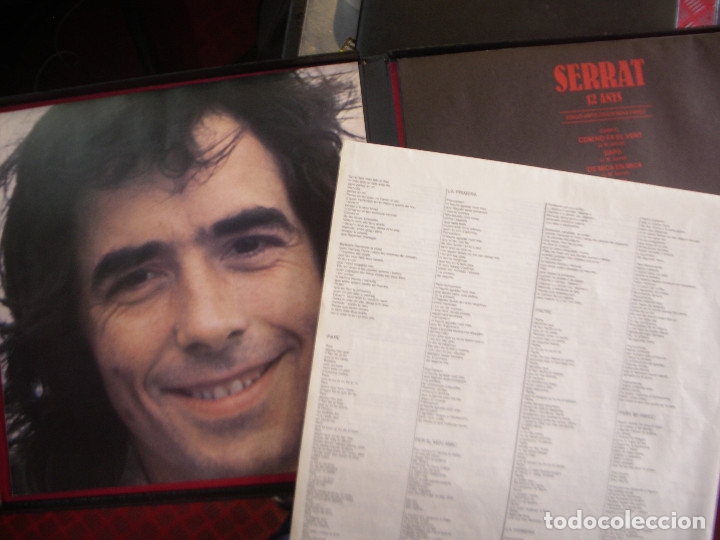 Discos de vinilo: SERRAT- 12 ANYS. CAJA DE 3 LPS. - Foto 3