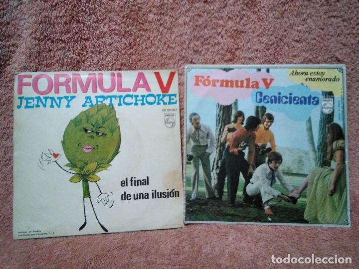 Discos de vinilo: DOS DISCOS SINGLE DE FORMULA V - Foto 2
