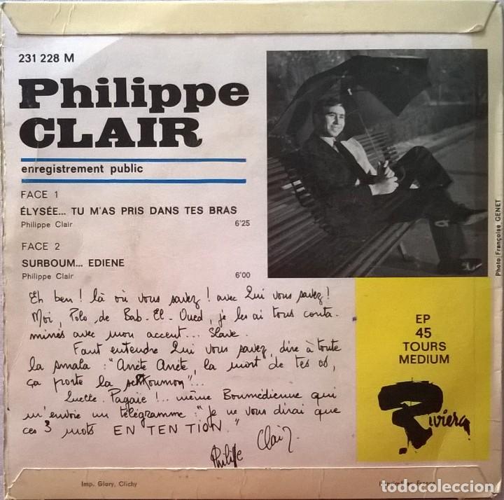 Discos de vinilo: Philippe Clair. Elys&eacute;e... Tu Mas Pris Dans Tes Bras SurBoum&eacute;diene - Foto 2