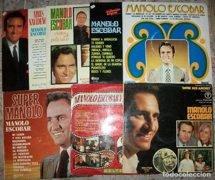 Discos de vinilo: Discos (Manolo Escobar 5 discos) - Foto 1