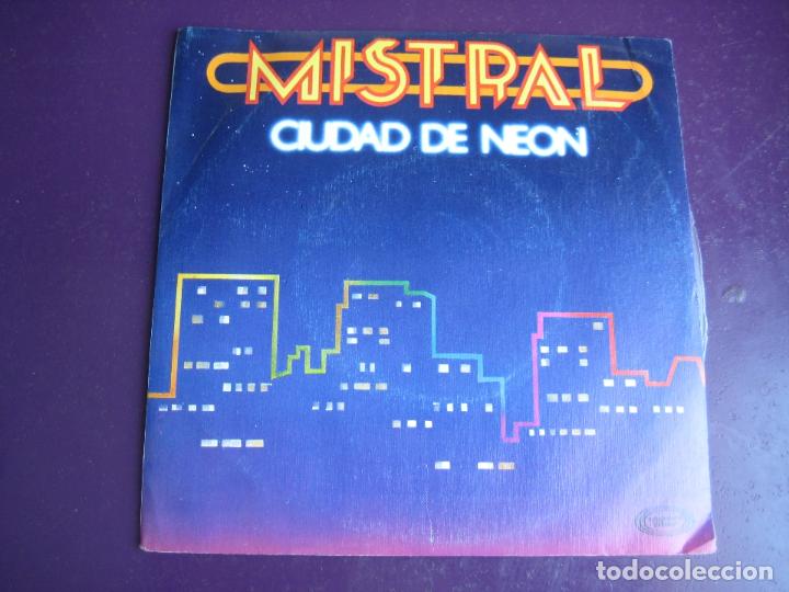 Disques de vinyle: MISTRAL Sg MOVIEPLAY 1978 - CIUDAD DE NEON/ ASFALTO - synth pop - tecno holanda - shocking blue