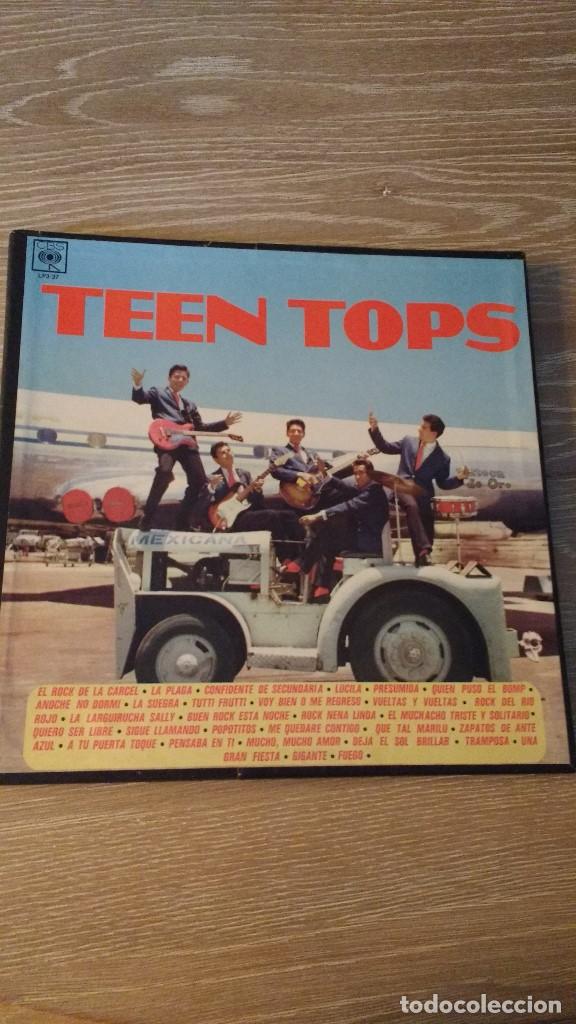 Disques de vinyle: CAJA COMPUESTA POR 3 LPS. DEL GRUPO MEJICANO DE ROCK AND ROLL LOS TEEN TOPS-PRIMER PRENSADO(1974)
