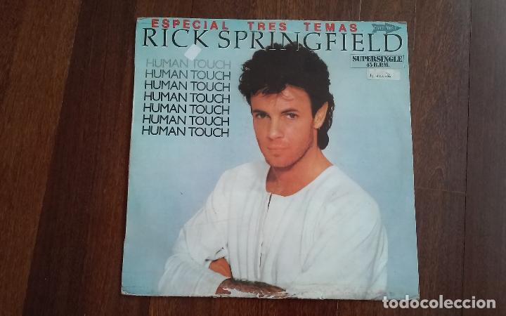 Discos de vinilo: Rick springfield-human touch+ 2 temas.maxi espa&ntilde;a - Foto 1
