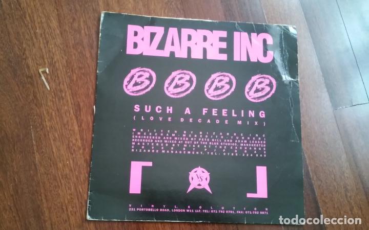 Discos de vinilo: Bizarre inc-such a feeling love decade mix.maxi uk - Foto 1