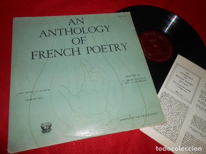 Disques de vinyle: ANTHOLOGY FRENCH POETRY vol.II GEORGES GUY USA 196? Corneille+Baudelaire+Gautier+Vigny+Musset+POESIA