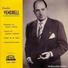 Discos de vinilo: EMILI VENDRELL - ROMANÇ DE SANTA LLÚCIA - EP REGAL