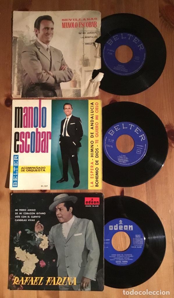 Discos de vinilo: Lote discos Manolo Escobar - Foto 1