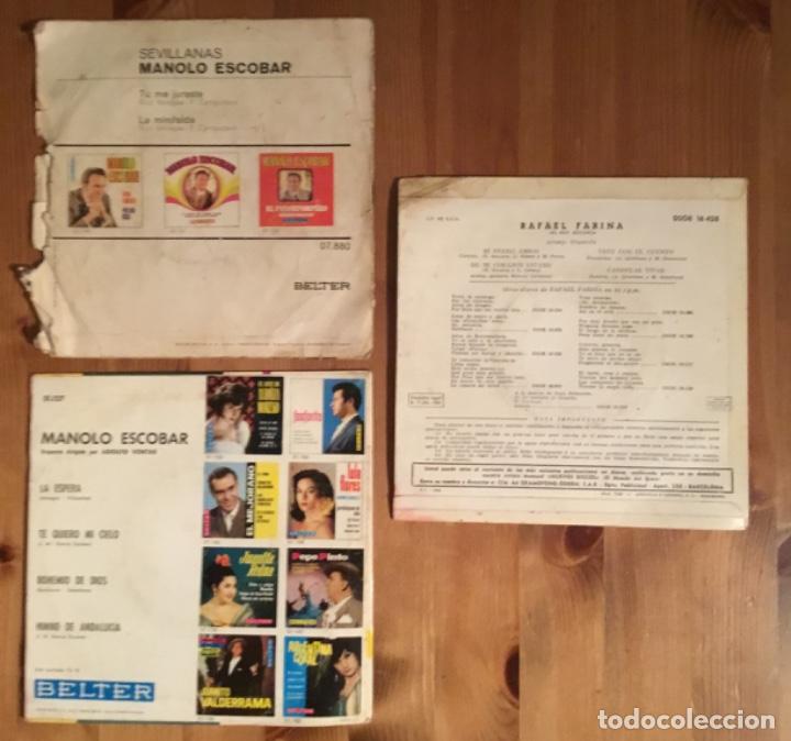 Discos de vinilo: Lote discos Manolo Escobar - Foto 2