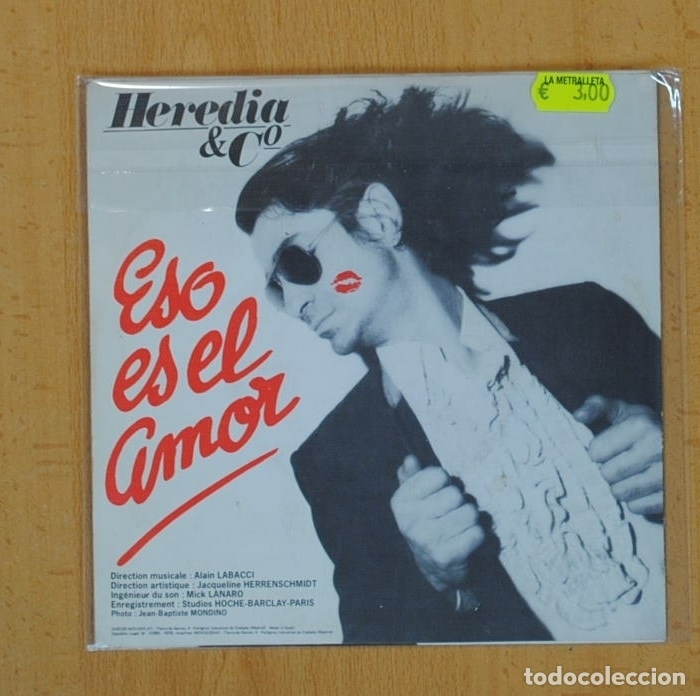 Discos de vinilo: HEREDIA & CO - ESO ES EL AMOR - SINGLE - Foto 2