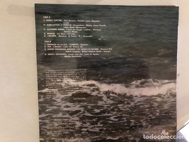 Discos de vinilo: Cancons de la mediterrania. Camar&oacute;n de la Isla... - Foto 2
