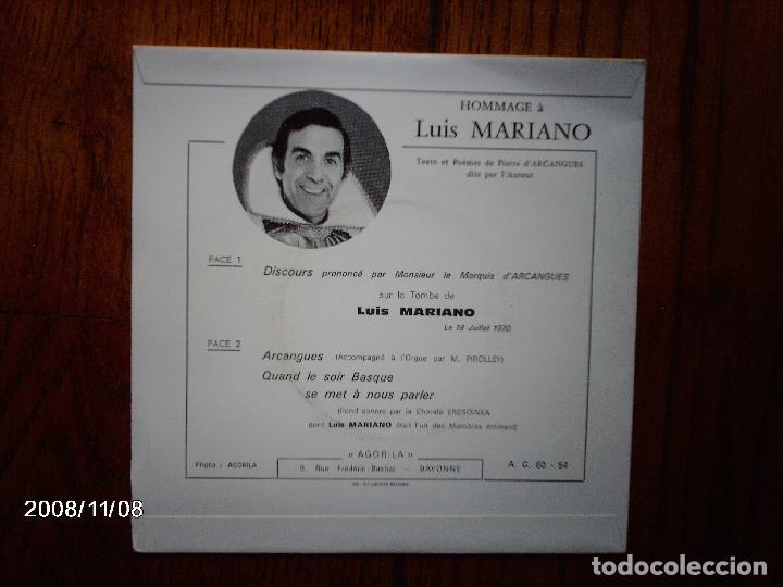 Discos de vinilo: homenaje a luis mariano  -  arcangues - Foto 2