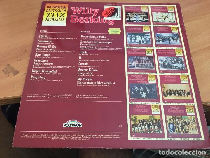Discos de vinilo: WILLY BERKING LP GERMANY (B-24) - Foto 3