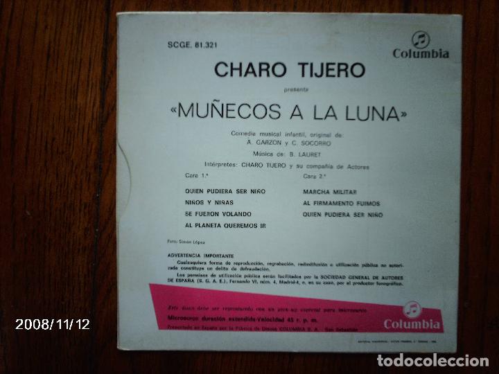 Discos de vinilo: charo tijero - mu&ntilde;ecos a la luna - Foto 2
