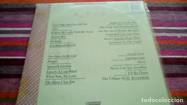 Discos de vinilo: ANDY WILLIAMS THE COLLECTION CASTLE 1987 2 LPs - Foto 2