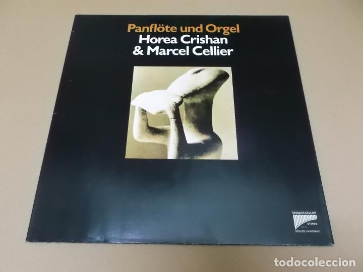 Discos de vinilo: HOREA CRISHAN & MARCEL CELLIER (LP) PANFL&Ouml;TE UND ORGEL (FLUTE DE PAN ET ORGUE) A&Ntilde;O 1980 &ndash; EDICION FR