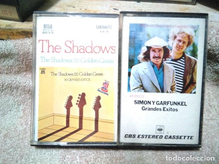 Discos de vinilo: Dos cassettes the shadows y simon y garfunkel - Foto 1
