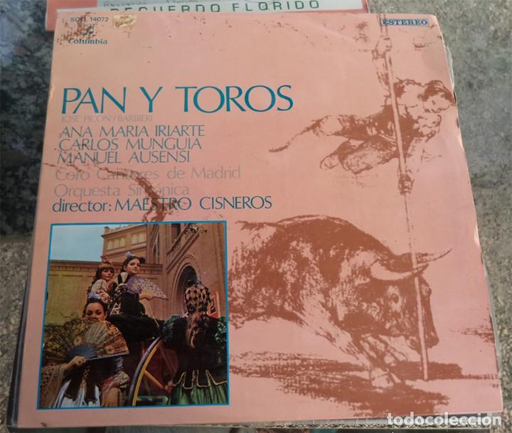 Discos de vinilo: PAN Y TOROS ZARZUELA COLUMBIA 1969 ANA Mª IRIARTE CARLOS MUGUIA - Foto 1 - 130733004