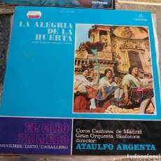 Discos de vinilo: LA ALEGRIA DE LA HUERTA ZARZUELA COLUMBIA 1960 CARLOS MUNGUIA TERESA BERGANZA. Lote 130733474